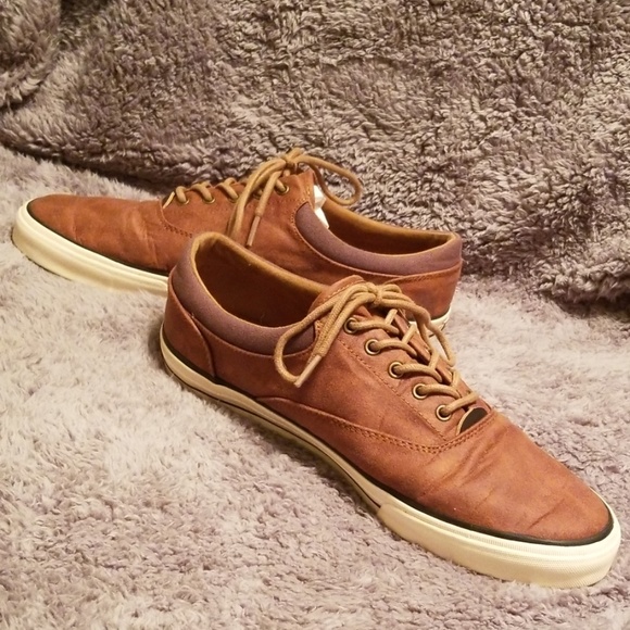 Tommy Hilfiger NYC Mens 10.5 Brown & Ivory - Picture 4 of 7